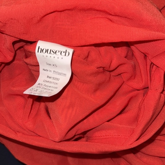 NWOT House of CB Valentina Scarlet Red Cutout Midi Dress sz XS - Picture 9 of 10